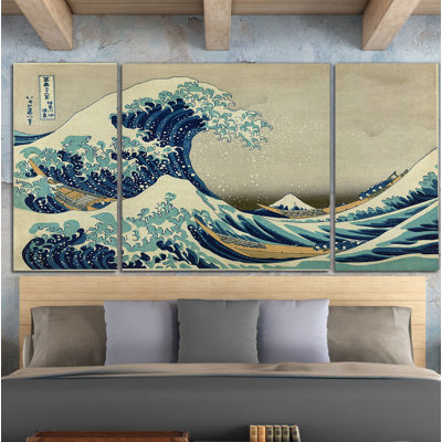 La grande vague - reproduction d'art sur toile