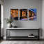 «Snowy Bakery», ensemble de 3 toiles sur toile-1129021982