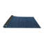 Tapis de surface bleu/crème contemporaine-1463940885