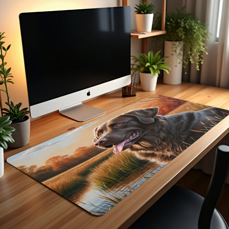 Polyester Desk Pad, 14.4x12.1