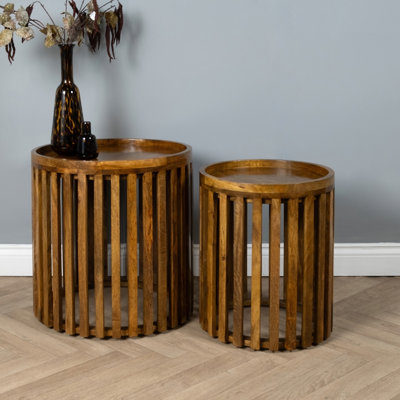 50 cm W Solid Wood Bedside Table
