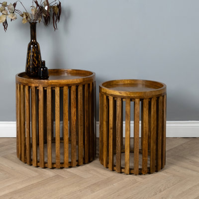 Malpartida 50cm W Solid Wood Bedside Table