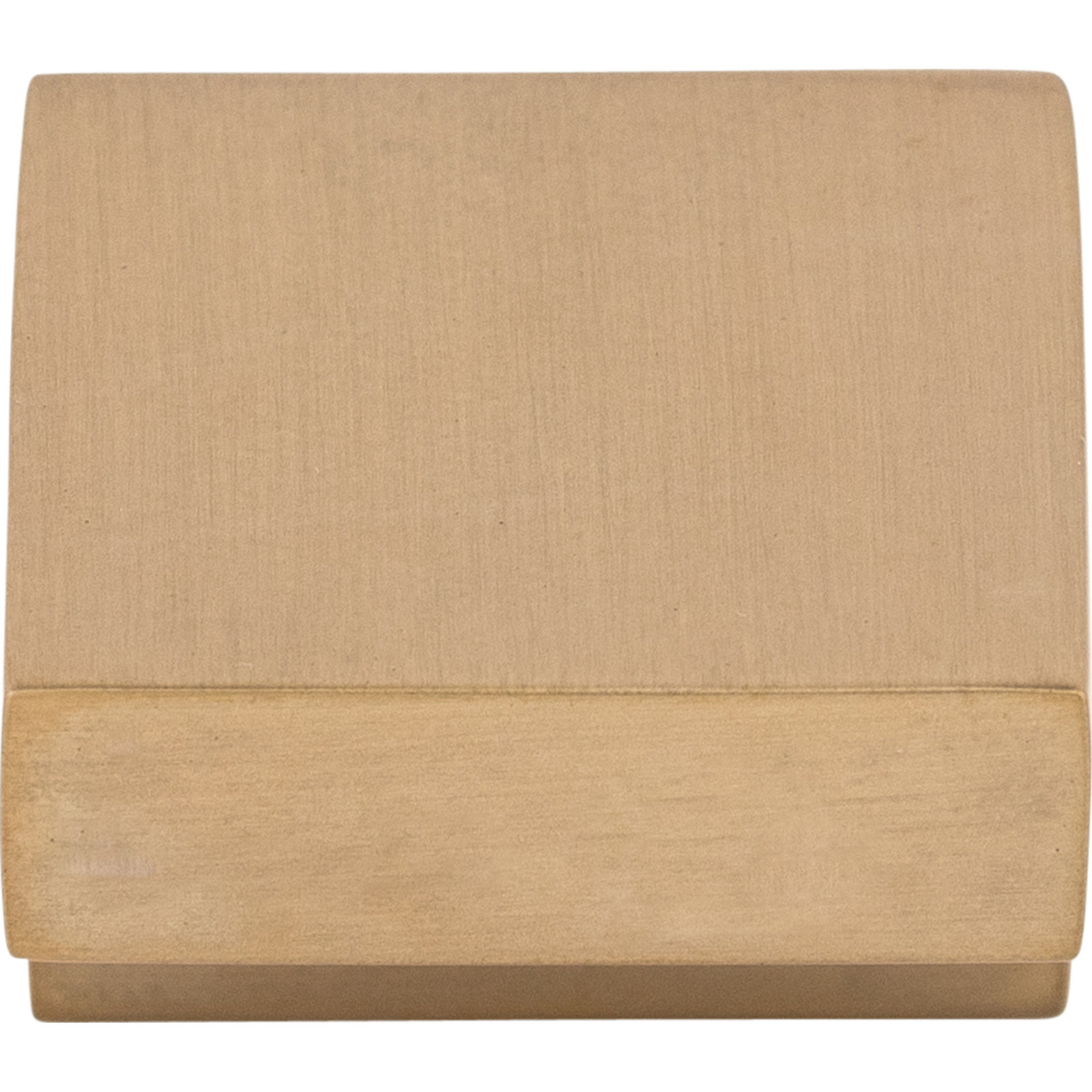 Square 1" Length Square Knob, Brushed Bronze