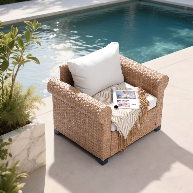 Outdoor Patio Chair With Cushions