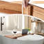 Plateau pour baignoire en bois d'acacia