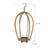 Golden pumpkin-shaped floor tabletop candle holer-826232415