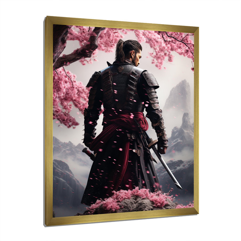 «Sushen Asian Art Samurais Resolve VI», reproduction d'art sur toile, H 32 po x l 16 po x P 1 po
