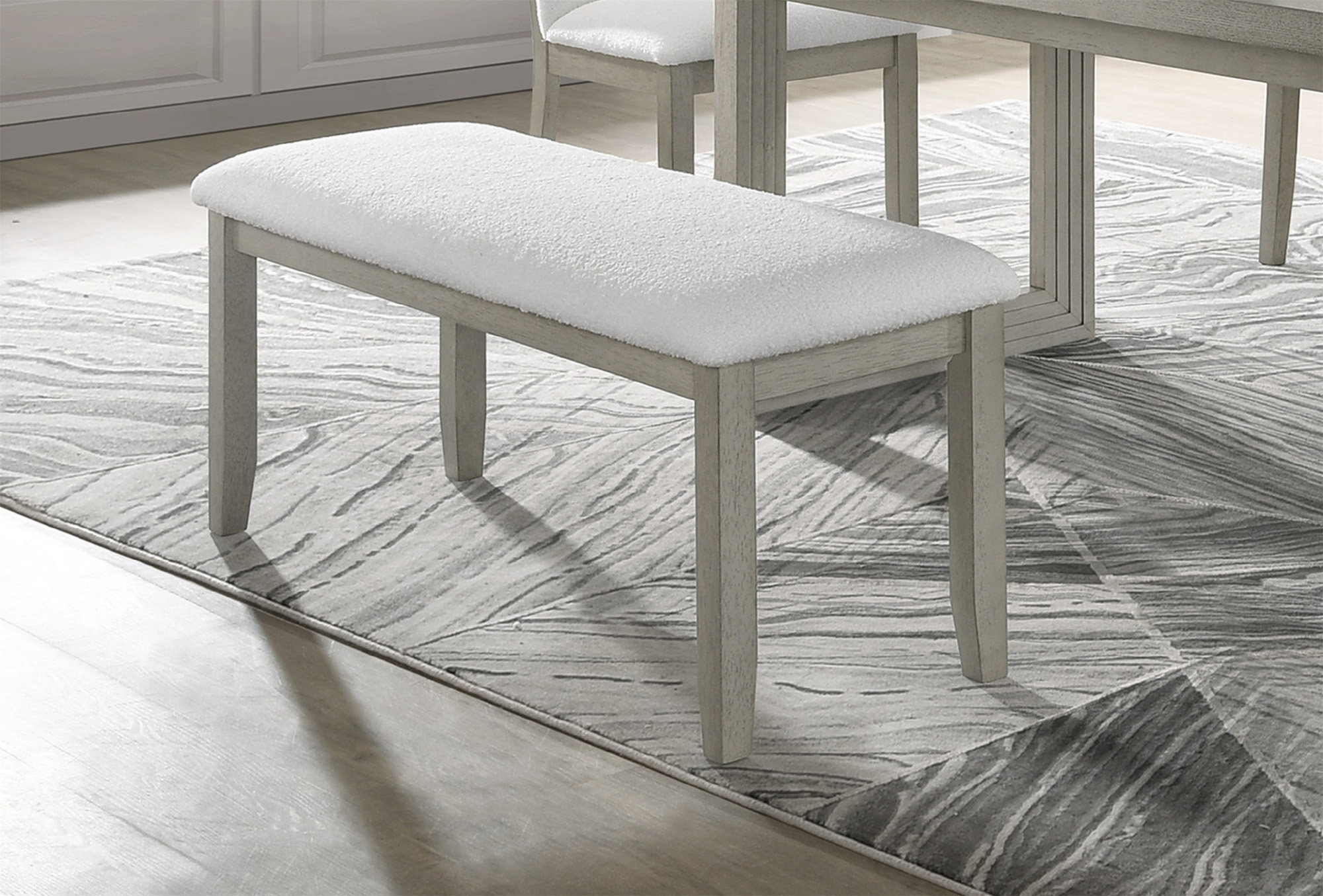 Lark Manor™ Standard Height Dining Bench Fabric Upholstered Seat