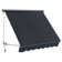 Retractable Window Awning with Adjustable Canopy Angle, Aluminum Frame