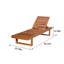 Chaises longues en bois massif