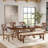 Warsaw 6 - Person Trestle Dining Set
