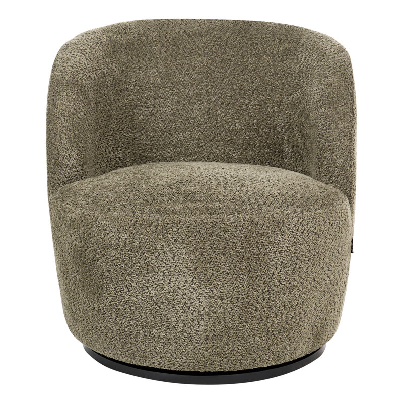 Telitha Upholstered Chenille Swivel Armless