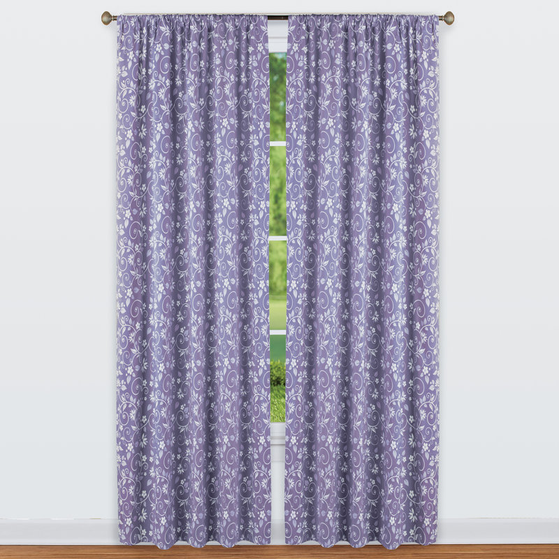 Panneau de rideau simple semi-transparent en microfibre