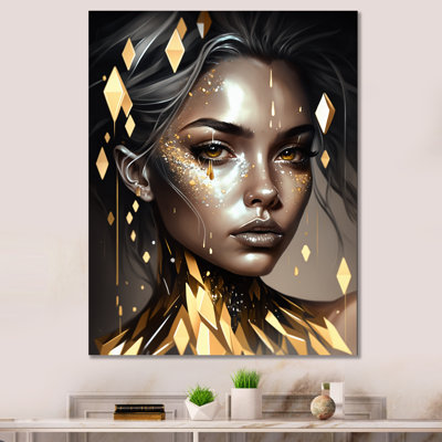 " Radiating Golden Woman III "