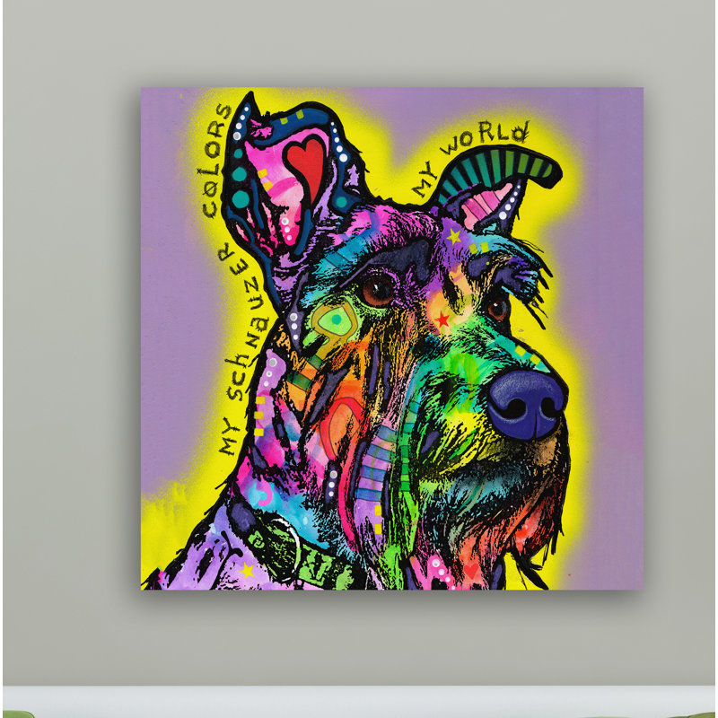 « my schnauzer », impression, H 22 po x l 16 po x P 1 po, Aucun mat, Sans cadre