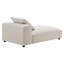 Chaise longue modulaire rembourrée en tissu Solace-101704626
