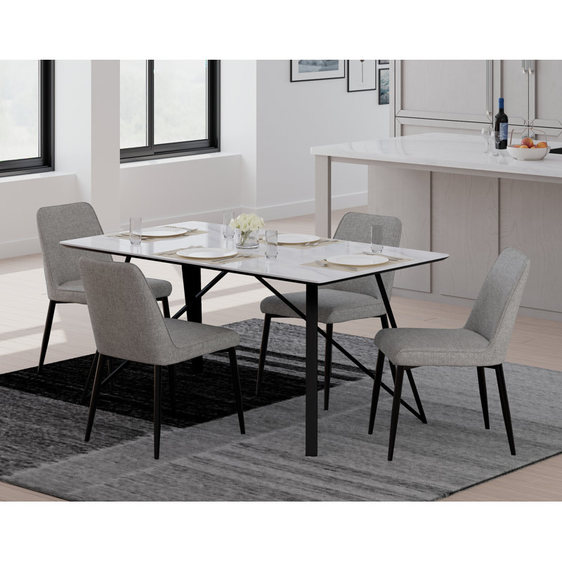 White Dining Table With 4 Chairs