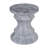 Patio cement outdoor round side table with ink pattern