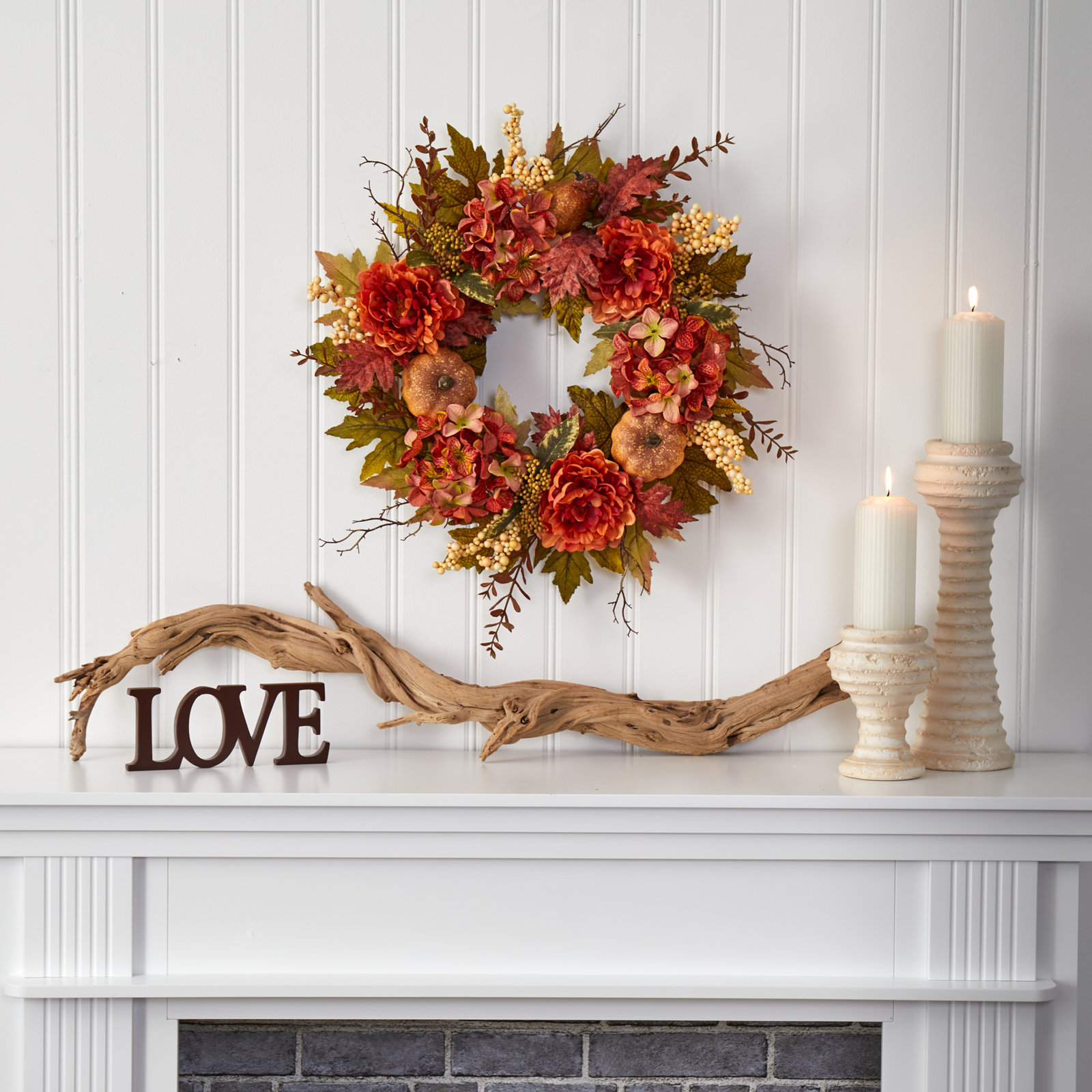 Faux Polyester 24'' Wreath