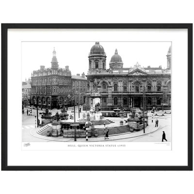 Hull, Queen Victoria Statue C1955 by Francis Frith - Single Picture Frame Print