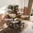 Makeup Vanity with LED Lights&3 Color and Power Outlet Makeup Vanity Table with 2 big Drawers with Sturdy Metal Leg and Metal Chair ,Dressing Table for Bedroom Dressing Room-1268129814