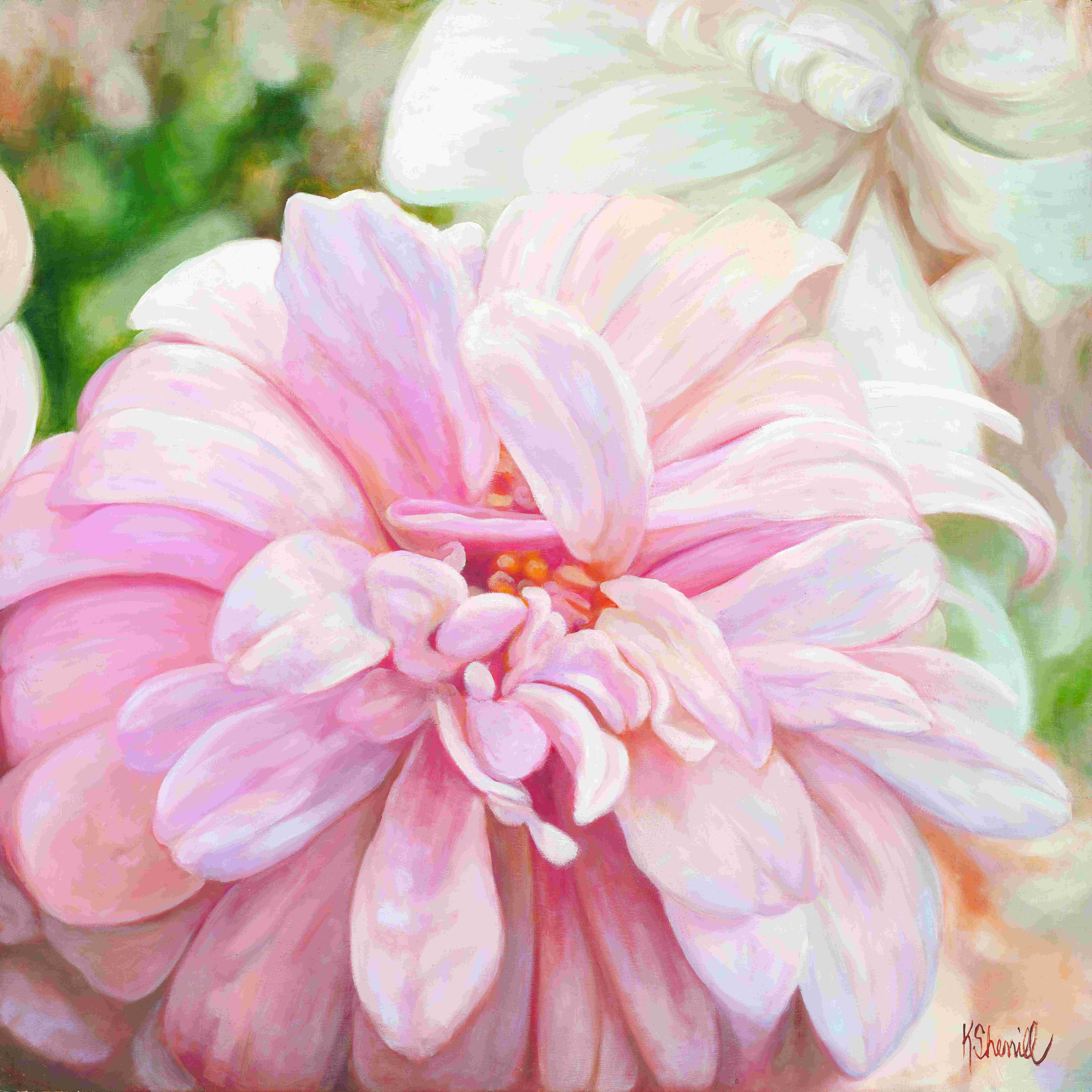 Winston Porter " Luminous Petals " by Kate Sherrill Painting Print
