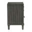 Bedroom Nightstand With Dark Bronze In Transitional Grey Finish Bearing Glides & -