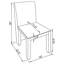 Chaise d'appoint rembourrée (ensemble de 2)