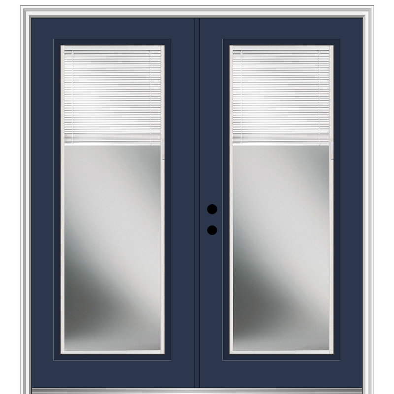 Portes d'entrée avant pré-montées en fibre de verre apprêtées internes, Droite / vers l'intérieur, Naval