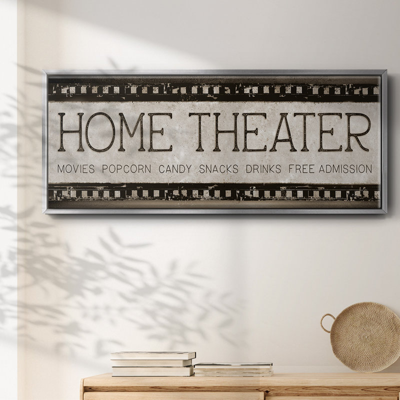 Cinéma maison - Toile encadrée, H 12 po x l 30 po