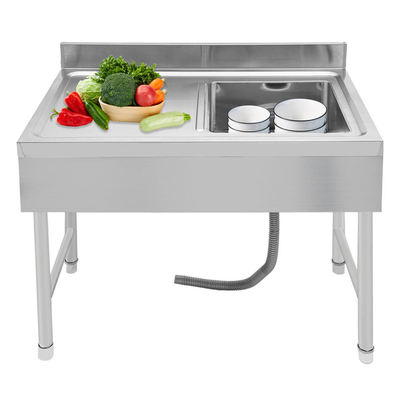 Évier de restaurant commercial L 39,3 po x l 19,6 po