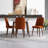 Kiazer 4 - Person Solid Wood Solid Wood Top Four Leg Dining Set