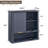 Ansa Wall Bathroom Cabinet, Bathroom Storage Cabinet Wall Mount With Sliding Barn Door And 1 Open Adjustable Shelf，For Bathroom, Kitchen-428108565
