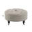 Patterned fabric bench with casters