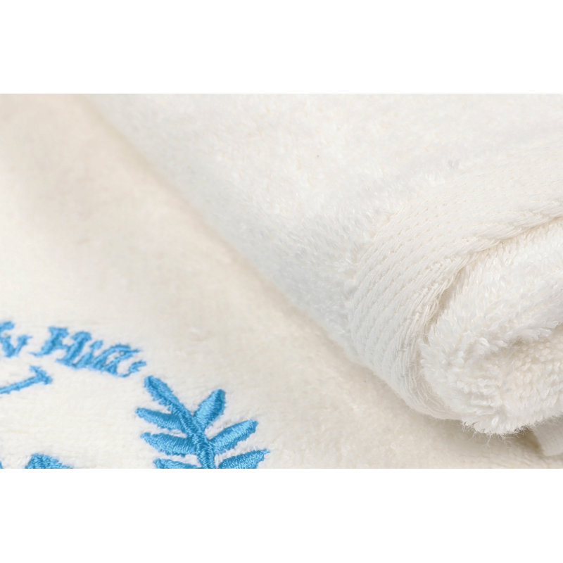 Ensemble de serviettes de bain 100% coton 2 pièces Bentley-Jay, Blanc