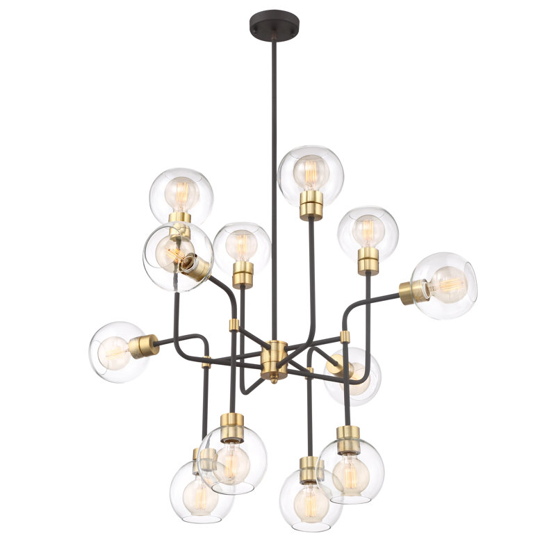 Lustre linéaire moderne Spoutnik Marisha 12 lumières