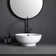 16" Ceramic Round Vessel Bathroom Sink with Overflow
