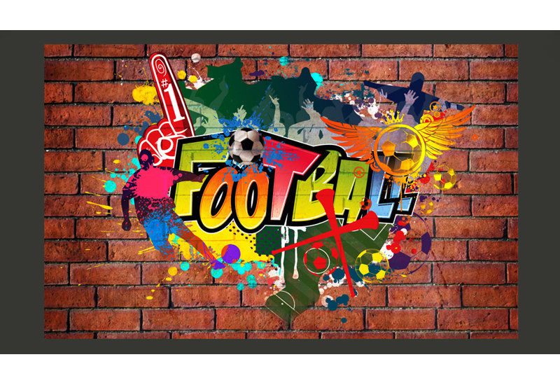 Football Fans 2.10m x 300cm Wallpaper