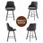 Bar Stools Set of 2/3/4, 26/30" Swivel High Back Bar Height Bar Stools-1084916172-1084916174-1084916211