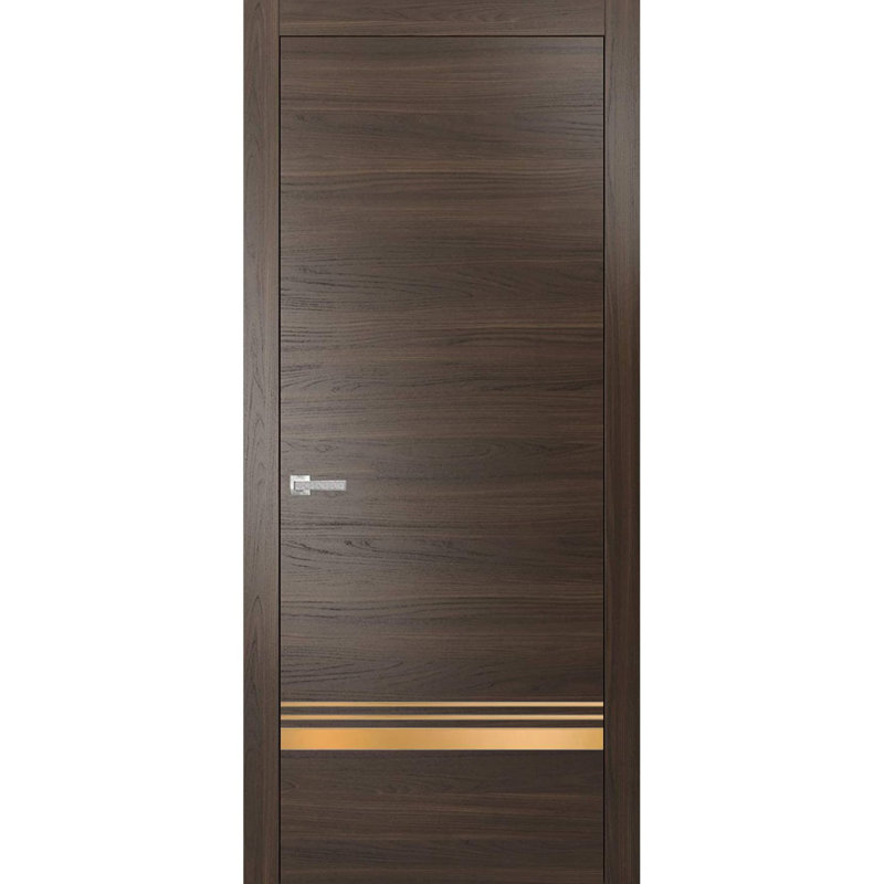Porte intérieure moderne avec poignée | Planum 2010 | Garniture simple à panneau simple Regural | Portes de salle de bain robustes