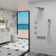 4 Functions Luxury Shower System with 3 Body Jets, Wall Mounted (Rough-in Valve Included)