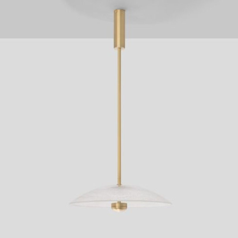 Cielo 1 - Light LED Pendant, Satin Brass, 3.30" H x 15.20" W