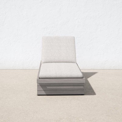 Davie 31.5'' Outdoor Teak Chaise Lounge