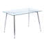 Highhouse Glass Top Metal Base Dining Table