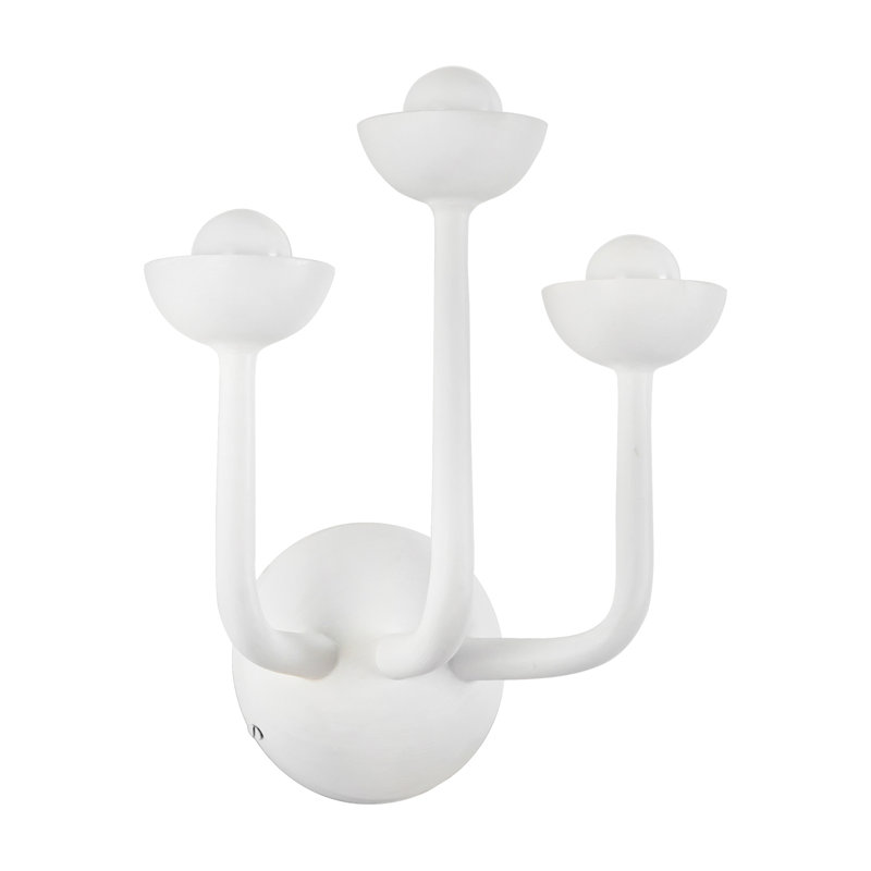 Spade 11-in White dimmable LED Bathroom Vanity Light, White