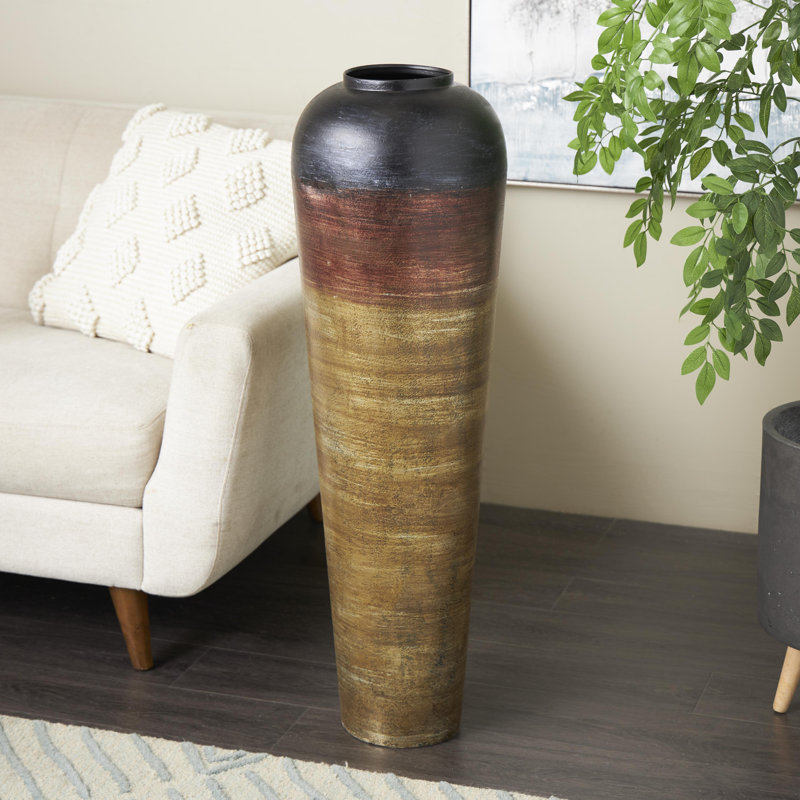 Vase de plancher en métal Cole and Grey