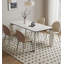 Cream-style Rectangular Sintered Stone Dining Table-1613704668