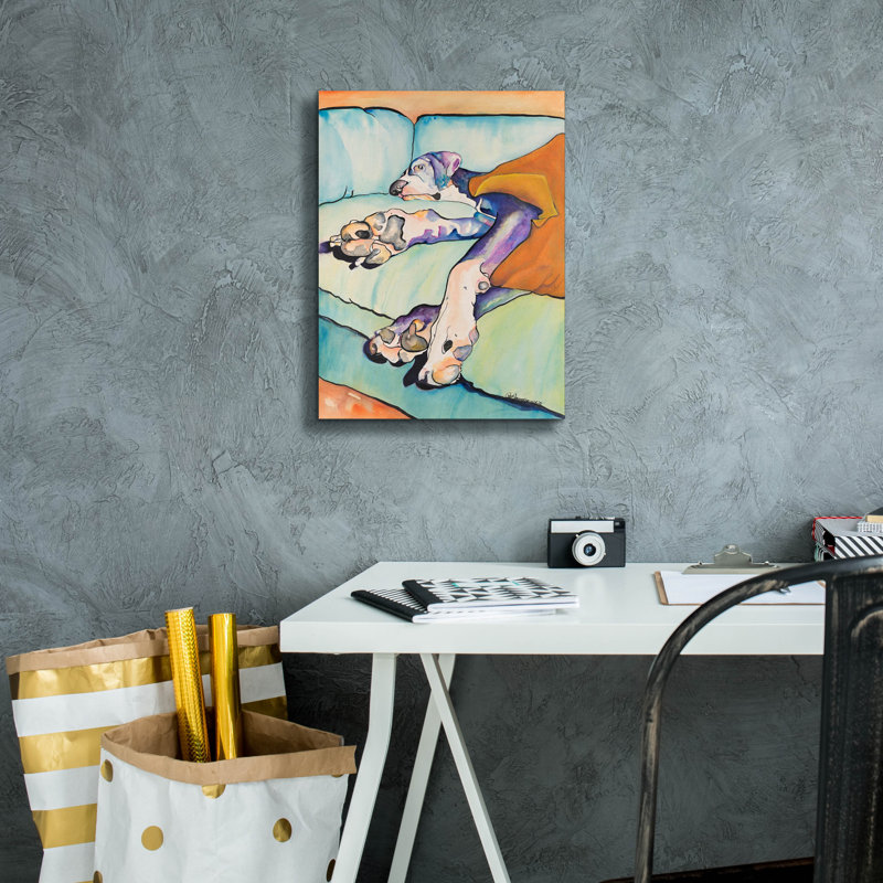  «Sweet Sleep» par Pat Saunders, art mural en toile blanche, 12 po x 16 po, H 16 po x l 12 po
