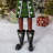 59" Tall Iron Christmas Green Nutcracker Holding Drum "Leo"