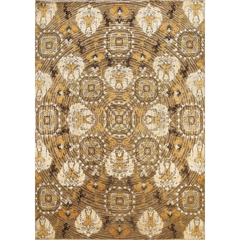 One-of-a-Kind Rectangle 7'11" X 10'2" New Age Area Rug in